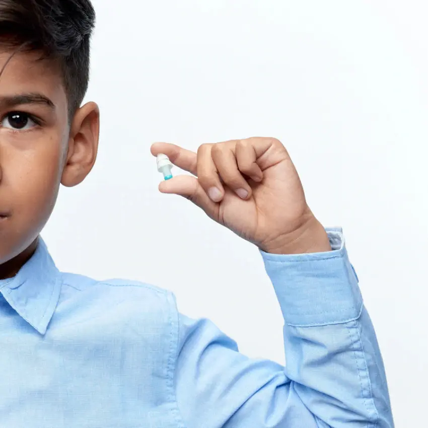 Protectores Auditivos Alpine Pluggies Kids, Gris Claro, Con Estuche