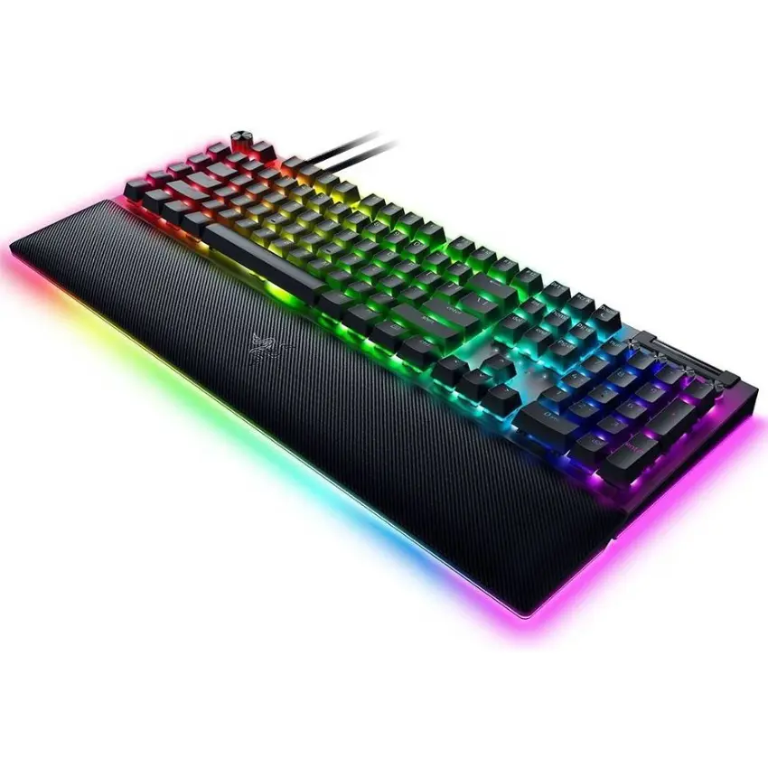 Teclado Razer BlackWidow V4 Pro, Chroma RGB, Mecánico, Gamer, Yellow Switch, Inglés