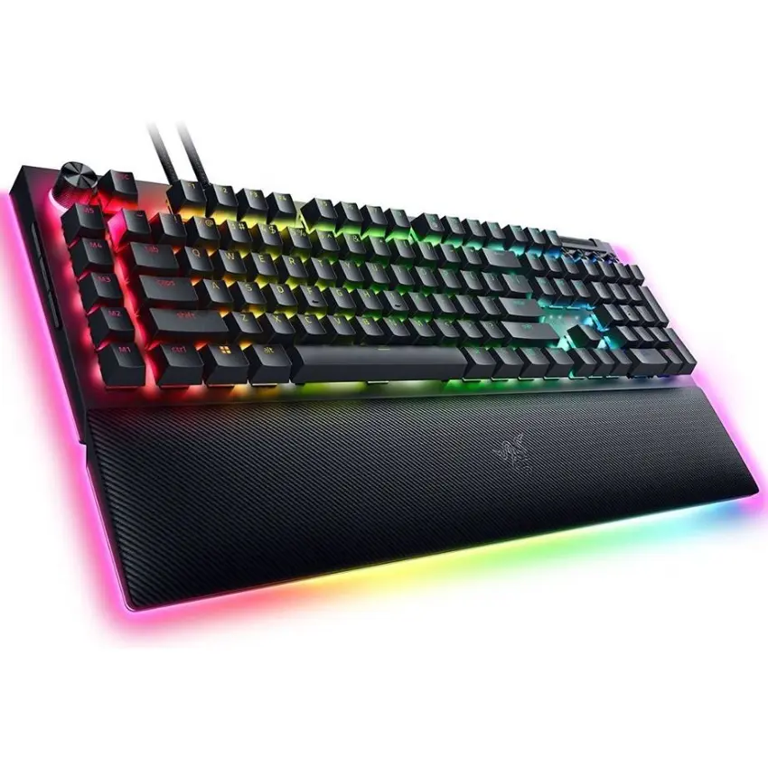 Teclado Razer BlackWidow V4 Pro, Chroma RGB, Mecánico, Gamer, Yellow Switch, Inglés