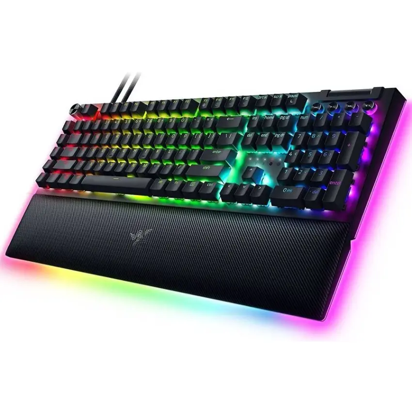 Teclado Razer BlackWidow V4 Pro, Chroma RGB, Mecánico, Gamer, Yellow Switch, Inglés