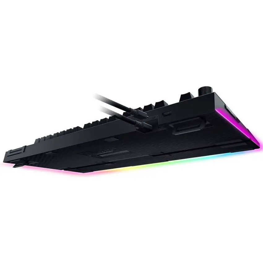 Teclado Razer BlackWidow V4 Pro, Chroma RGB, Mecánico, Gamer, Yellow Switch, Inglés