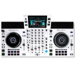 Denon DJ SC LIVE 4 Sistema Autónomo de 4 Decks con Pantalla Táctil de 7", Altavoces Integrados y Wi-Fi, Blanca