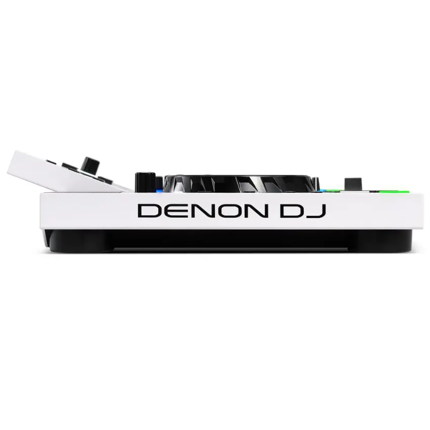 Denon DJ SC LIVE 4 Sistema Autónomo de 4 Decks con Pantalla Táctil de 7", Altavoces Integrados y Wi-Fi, Blanca