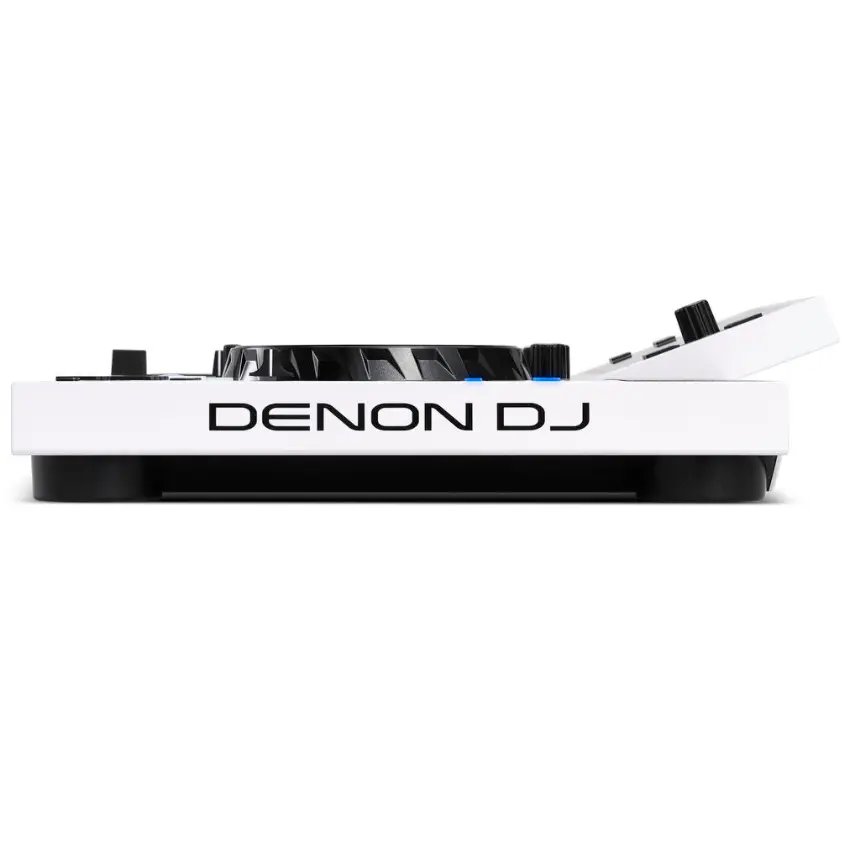 Denon DJ SC LIVE 4 Sistema Autónomo de 4 Decks con Pantalla Táctil de 7", Altavoces Integrados y Wi-Fi, Blanca