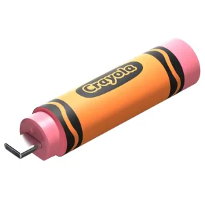 Pendrive SanDisk Crayola, 64GB, USB-C 3.2 Gen 1, Mango Tango, Rosa
