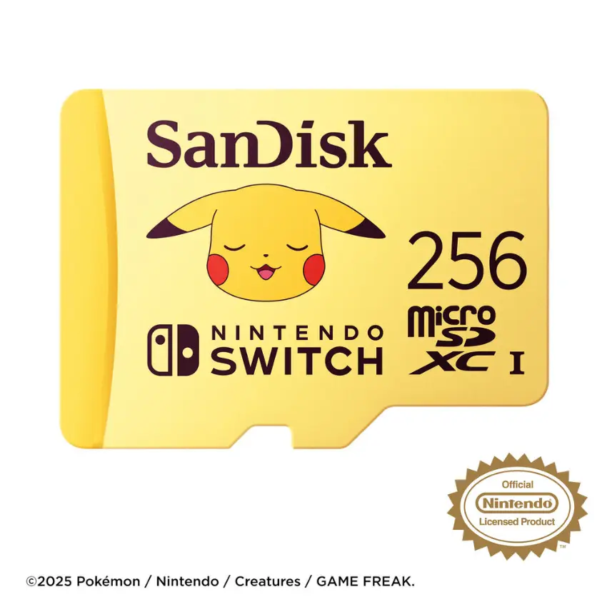 Tarjeta de Memoria microSDXC SanDisk Pokémon 256GB, UHS-I, U3, V30, Clase 10