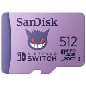 Tarjeta de Memoria microSDXC SanDisk Pokémon 512GB, UHS-I, U3, V30, Clase 10
