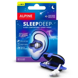 Protectores Auditivos Alpine SleepDeep, Blanco, Con Estuche