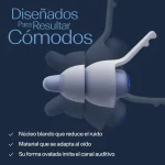 Protectores Auditivos Alpine SleepDeep, Blanco, Con Estuche