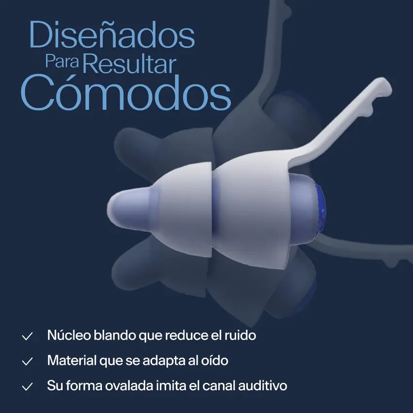 Protectores Auditivos Alpine SleepDeep, Blanco, Con Estuche