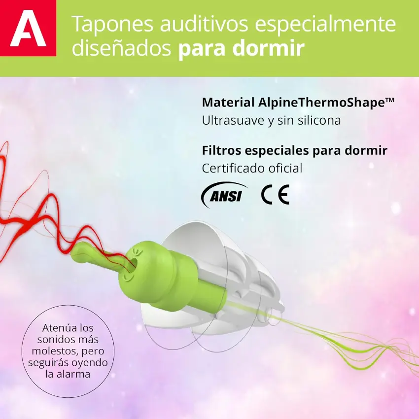 Protectores Auditivos Alpine SleepSoft, Blanco, Con Estuche Protectores Auditivos Alpine SleepSoft, Blanco, Con Estuche