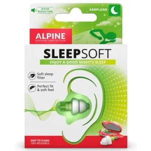 Protectores Auditivos Alpine SleepSoft, Blanco, Con Estuche