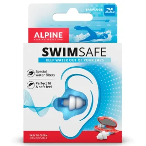 Protectores Auditivos Alpine SwimSafe, Blanco, Con Estuche