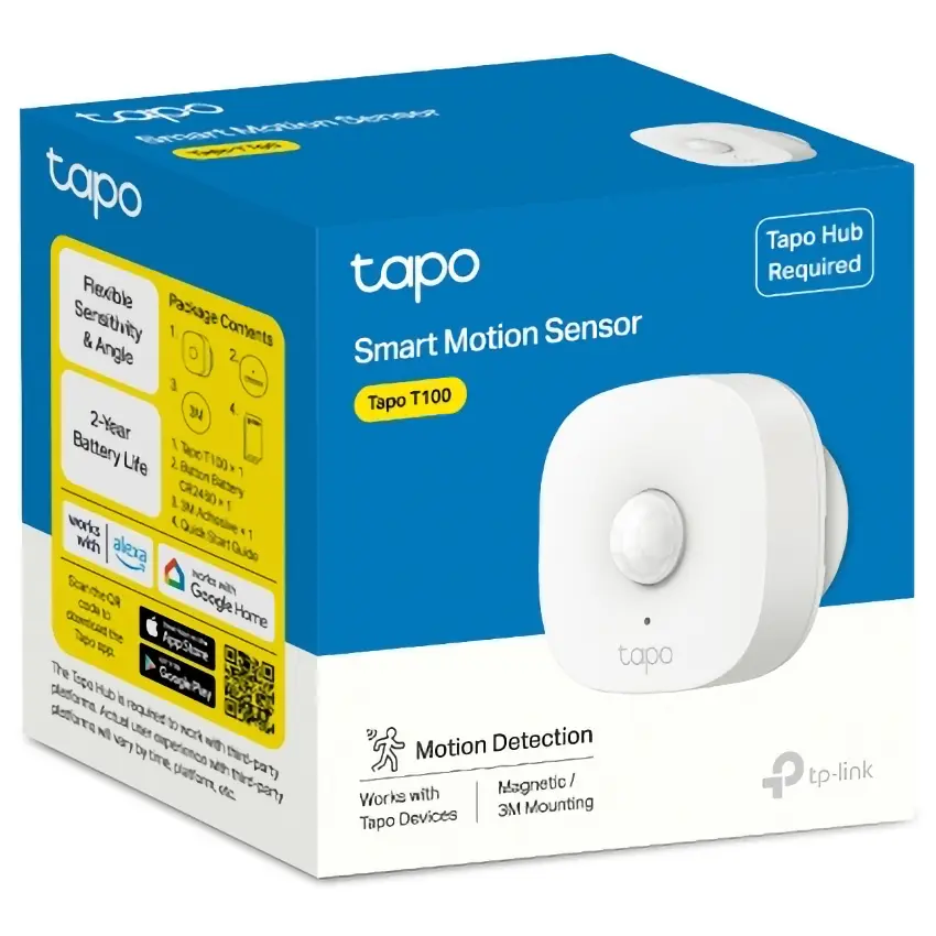 Sensor de Movimiento Inteligente TP-Link Tapo T100 Sensor de Movimiento Inteligente TP-Link Tapo T100