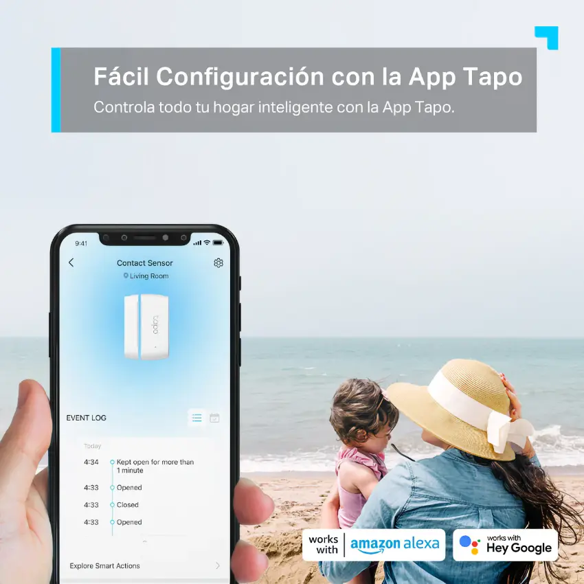 Sensor de Contacto Inteligente TP-Link Tapo T110 Sensor de Contacto Inteligente TP-Link Tapo T110