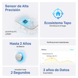 Sensor de Temperatura y Humedad Inteligente TP-Link Tapo T310