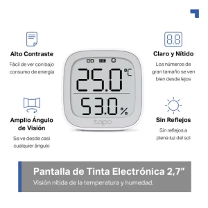 Sensor de Temperatura y Humedad Inteligente TP-Link Tapo T315