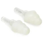 Protectores Auditivos Vic Firth Vic Ear, Blanco, Tamaño Grande, Con Estuche