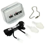 Protectores Auditivos Vic Firth Vic Ear, Blanco, Tamaño Grande, Con Estuche