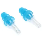 Protectores Auditivos Vic Firth Vic Ear, Azul, Tamaño Estándar, Con Estuche