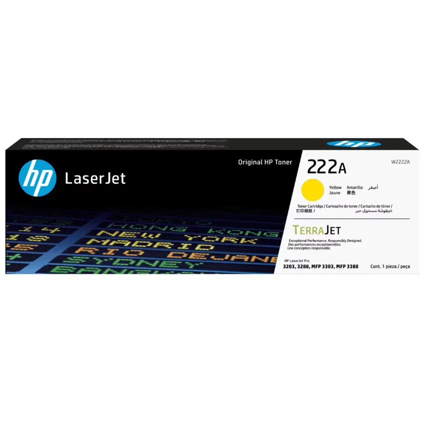 Cartucho de Tóner HP 222A Amarillo