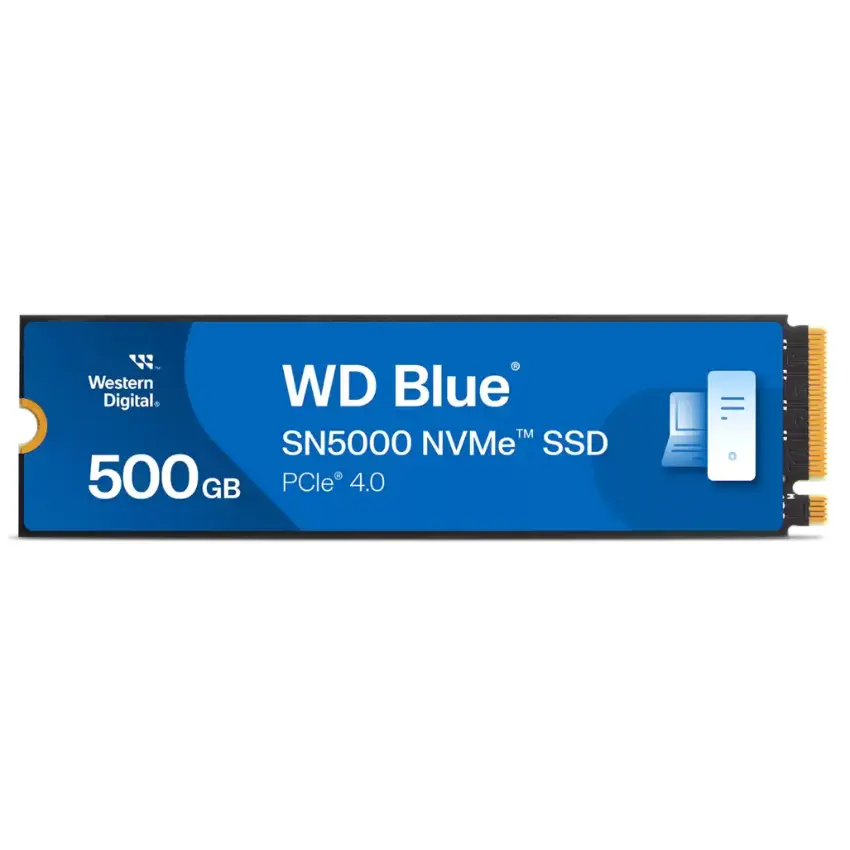Disco SSD Western Digital Blue SN5000 NVMe 500GB, 3D NAND TLC, PCIe Gen4x4, M.2 2280