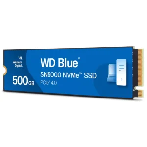 Disco SSD Western Digital Blue SN5000 NVMe 500GB, 3D NAND TLC, PCIe Gen4x4, M.2 2280