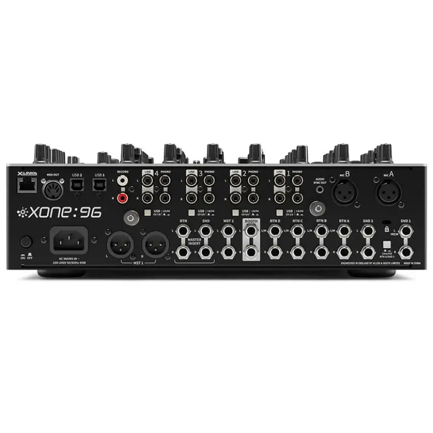 Mezclador de 6 Canales Allen & Heath XONE:96 con Placa de Sonido USB