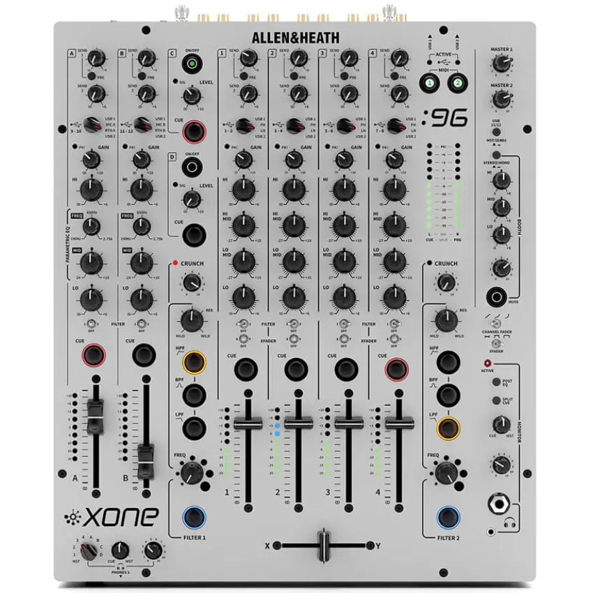 Mezclador de 6 Canales Allen & Heath XONE:96 con Placa de Sonido USB