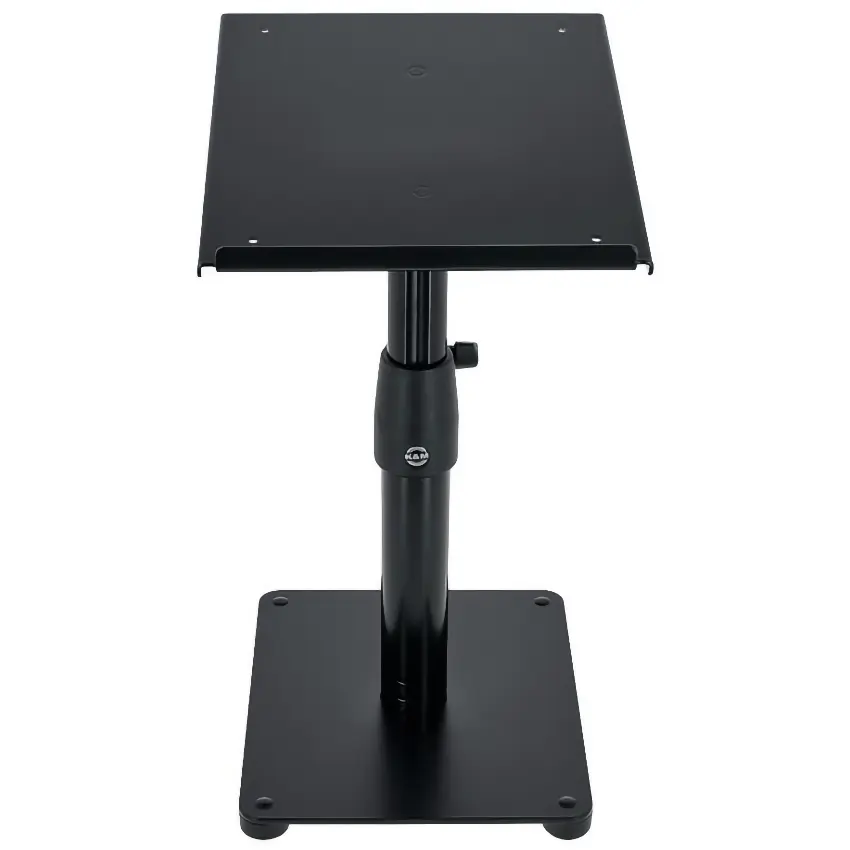 Soporte de Mesa para Monitor de Estudio K&M 26776, Inclinable, Altura Ajustable
