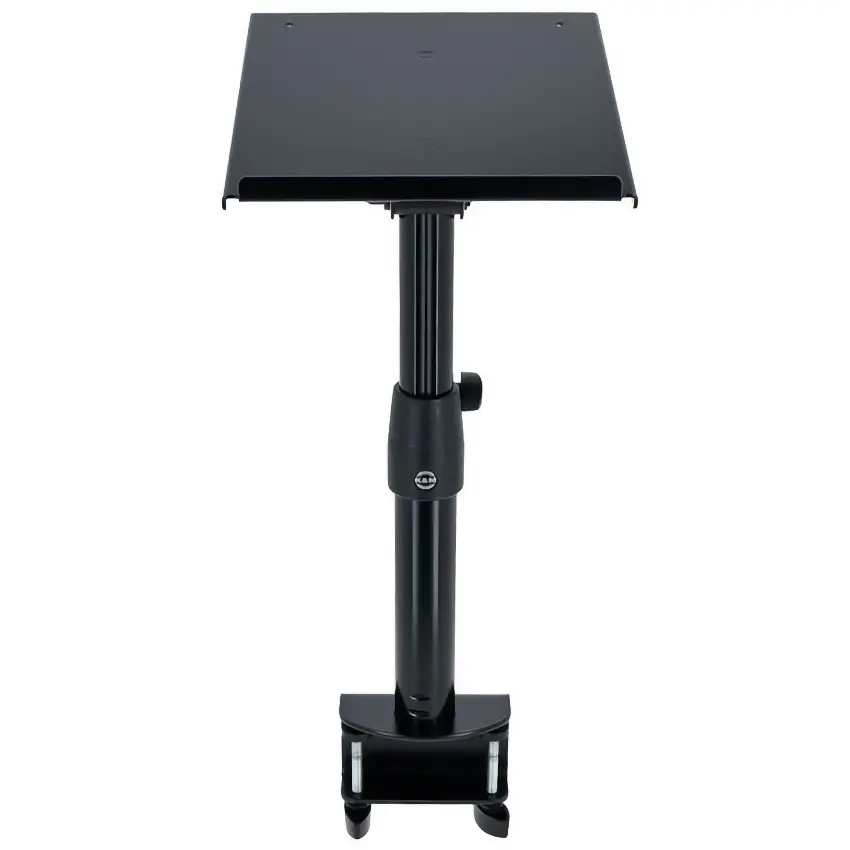 Soporte con Abrazadera para Monitor de Estudio K&M 26778, Inclinable, Altura Ajustable