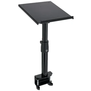 Soporte con Abrazadera para Monitor de Estudio K&M 26778, Inclinable, Altura Ajustable
