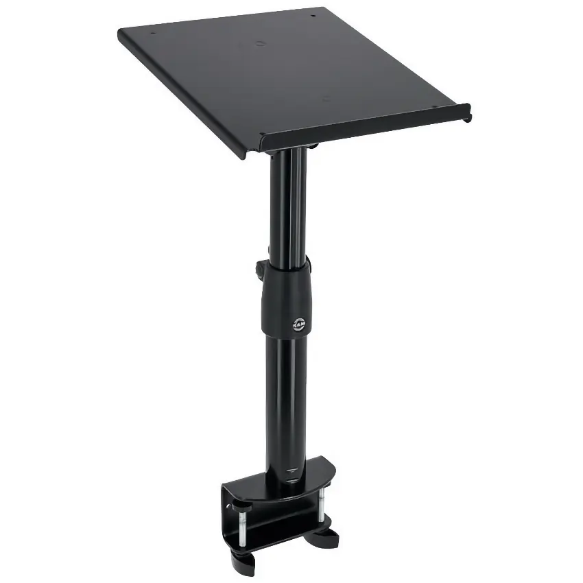 Soporte con Abrazadera para Monitor de Estudio K&M 26778, Inclinable, Altura Ajustable