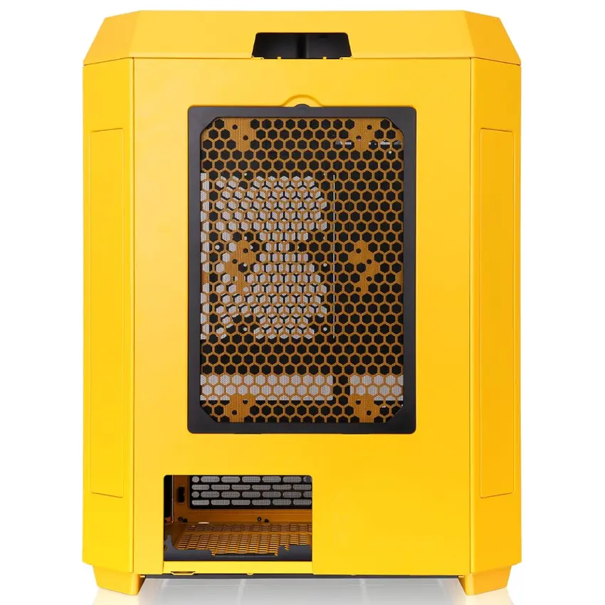 Gabinete Thermaltake The Tower 600, ATX, Sin Fuente, 3 Vidrios Templados, 2 Fan 14 cm, Bumblebee, Amarillo