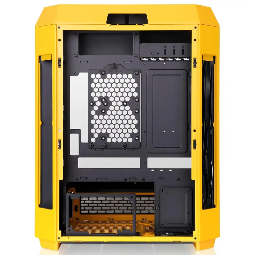 Gabinete Thermaltake The Tower 600, ATX, Sin Fuente, 3 Vidrios Templados, 2 Fan 14 cm, Bumblebee, Amarillo