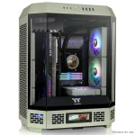 Gabinete Thermaltake The Tower 600, ATX, Sin Fuente, 3 Vidrios Templados, 2 Fan 14 cm, Matcha Green