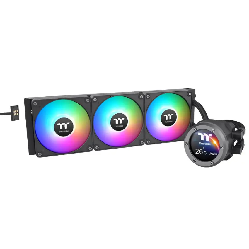 Refrigerador Líquido para CPU Thermaltake TH360 V2 Ultra EX ARGB, Water Cooler, Negro