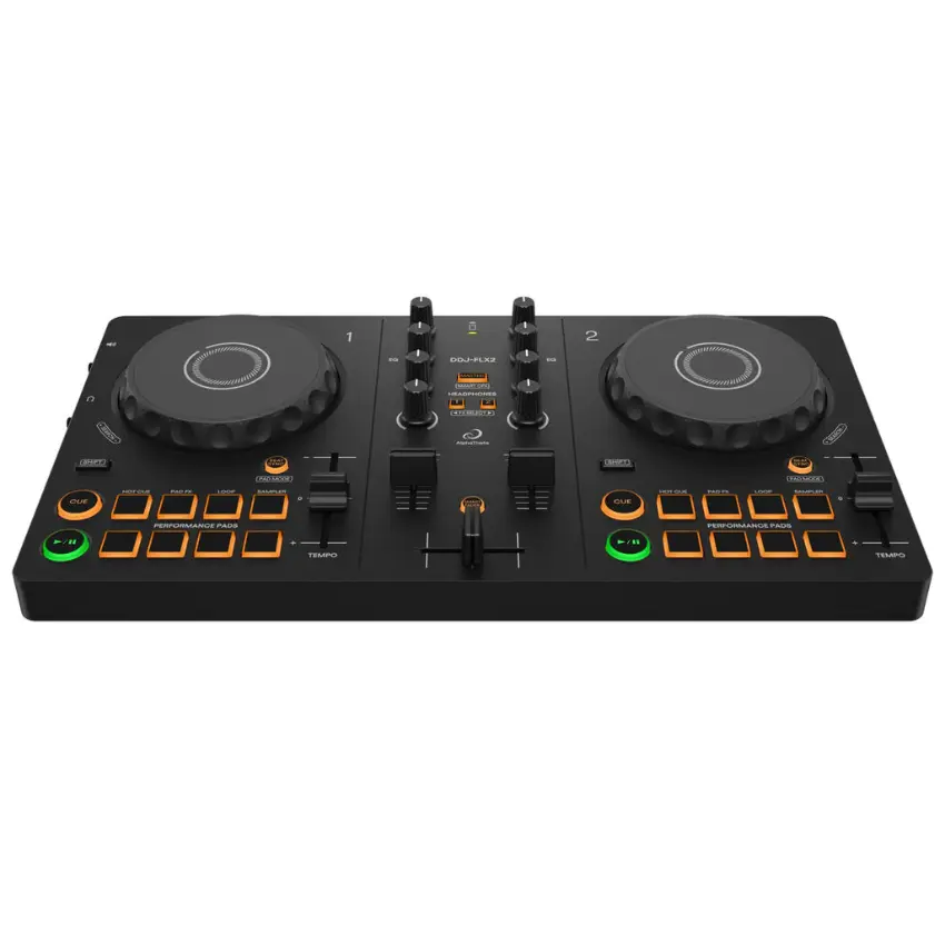 Controlador AlphaTheta DDJ-FLX2 para rekordbox, Serato DJ y djay