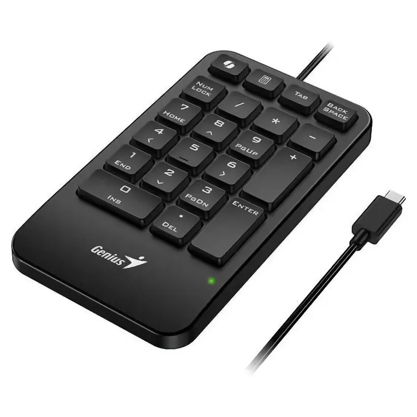 Teclado Numérico Genius NumPad 125, USB-C, Negro