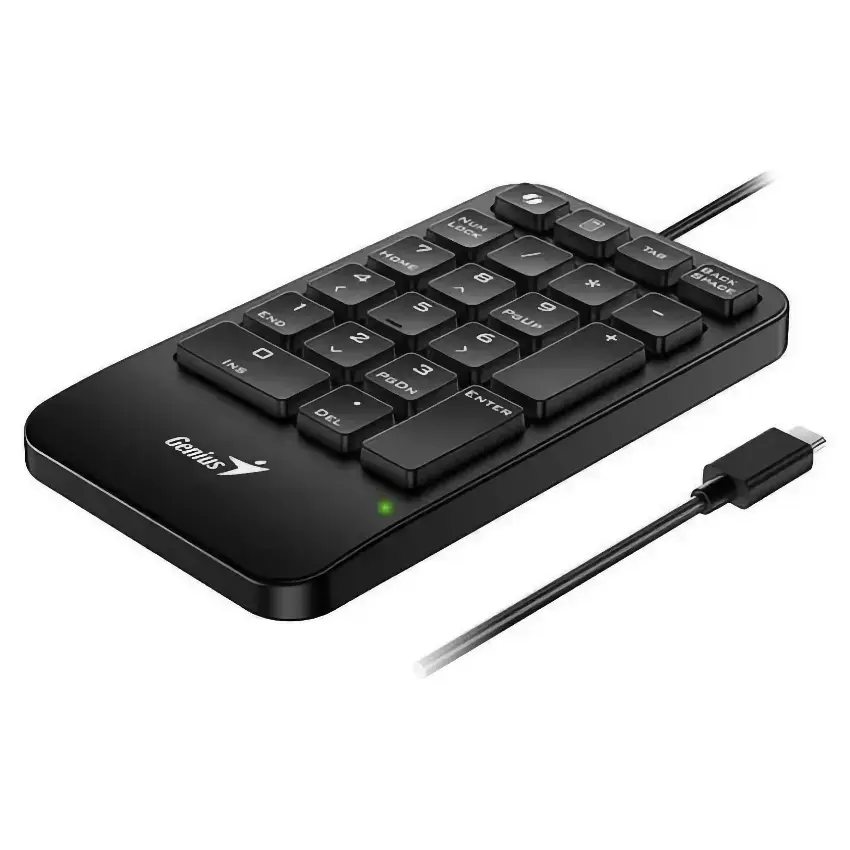 Teclado Numérico Genius NumPad 125, USB-C, Negro