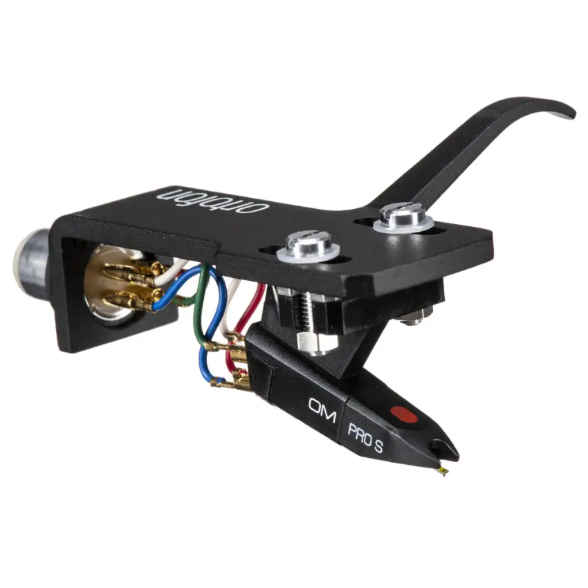 Cápsula con Púa Ortofon OM Pro S Montada en Cabezal SH-4 Negro