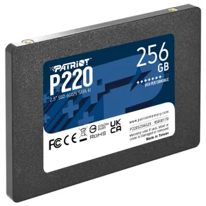 Disco SSD Patriot P220 256GB, 3D NAND, SATA3, 2.5"