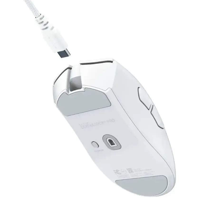 Mouse Inalámbrico Razer DeathAdder V4 Pro, Gamer, Blanco