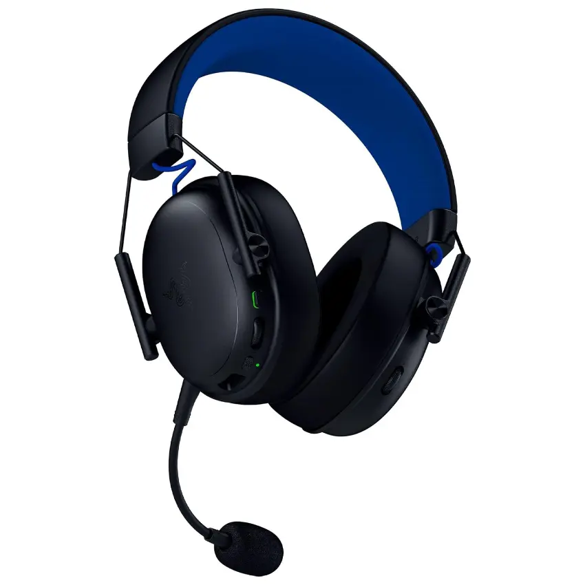 Auriculares Inalámbricos Razer BlackShark V3 X HyperSpeed para PlayStation, PC, Mac, Nintendo Switch y Smartphones, Gamer, Bluetooth, USB, Negro/Azul
