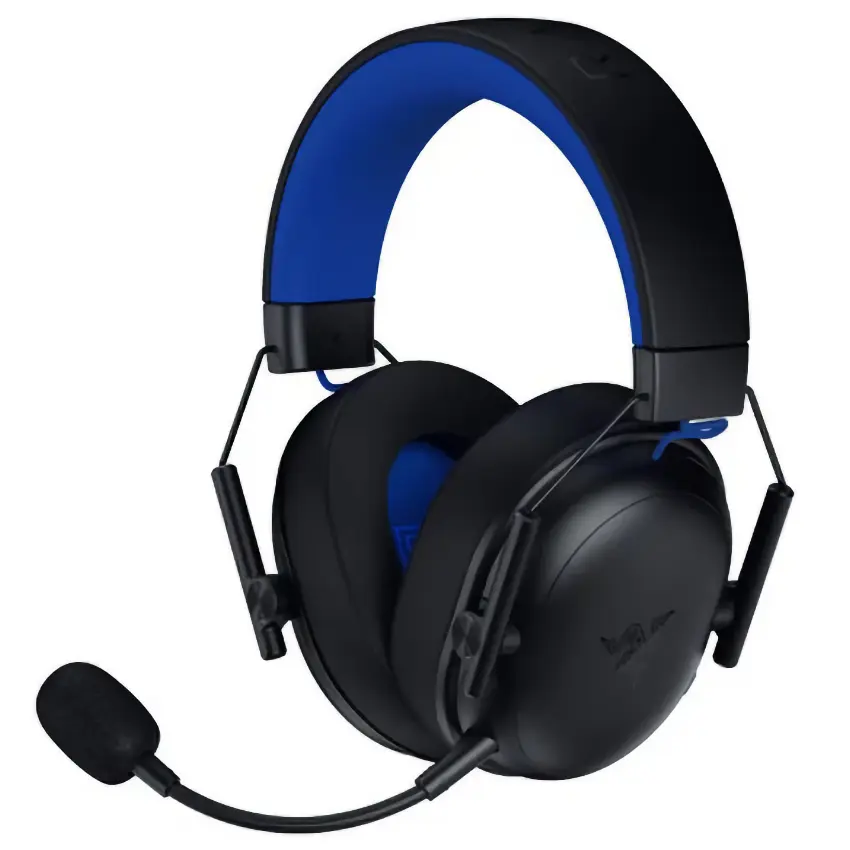 Auriculares Inalámbricos Razer BlackShark V3 X HyperSpeed para PlayStation, PC, Mac, Nintendo Switch y Smartphones, Gamer, Bluetooth, USB, Negro/Azul
