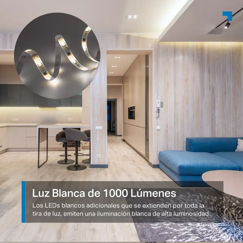 Tira de Luz LED Wi-Fi inteligente TP-Link Tapo L930-5, Multicolor, A todo color, Una tira de 5 m