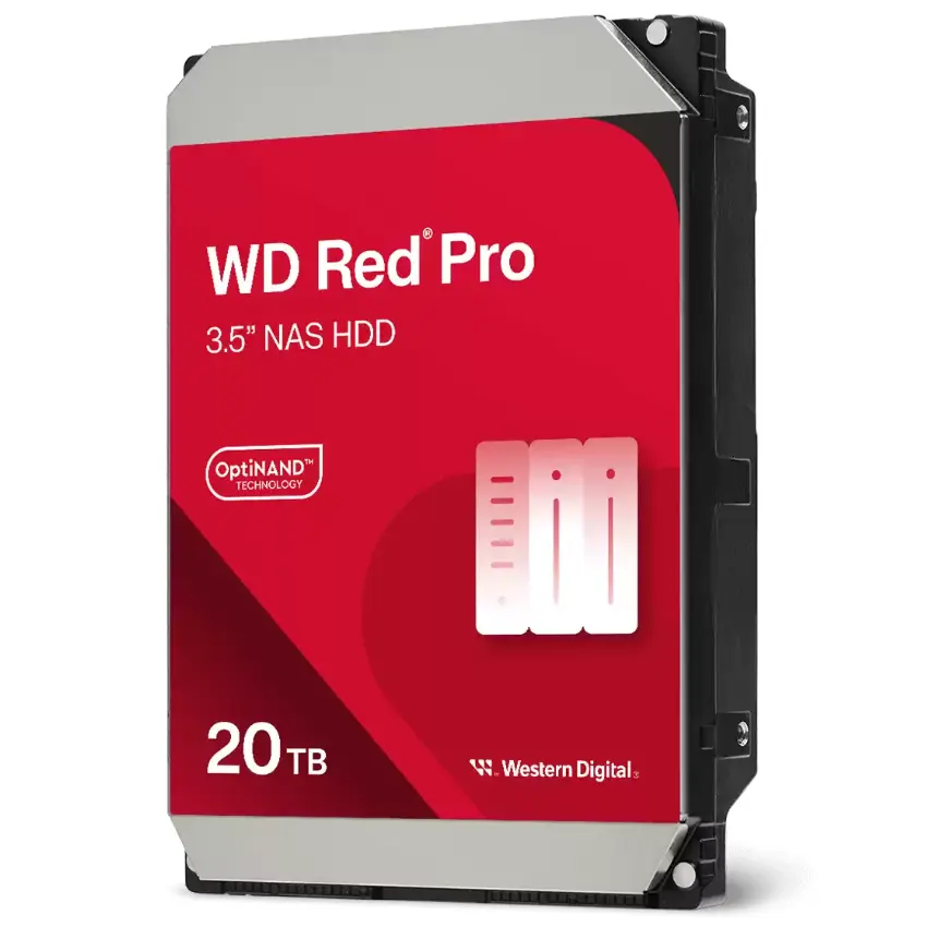 Disco Interno Western Digital Red Pro 20TB SATA3 7200rpm 512MB Cache 3.5", tecnología OptiNAND