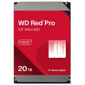 Disco Interno Western Digital Red Pro 20TB SATA3 7200rpm 512MB Cache 3.5", tecnología OptiNAND