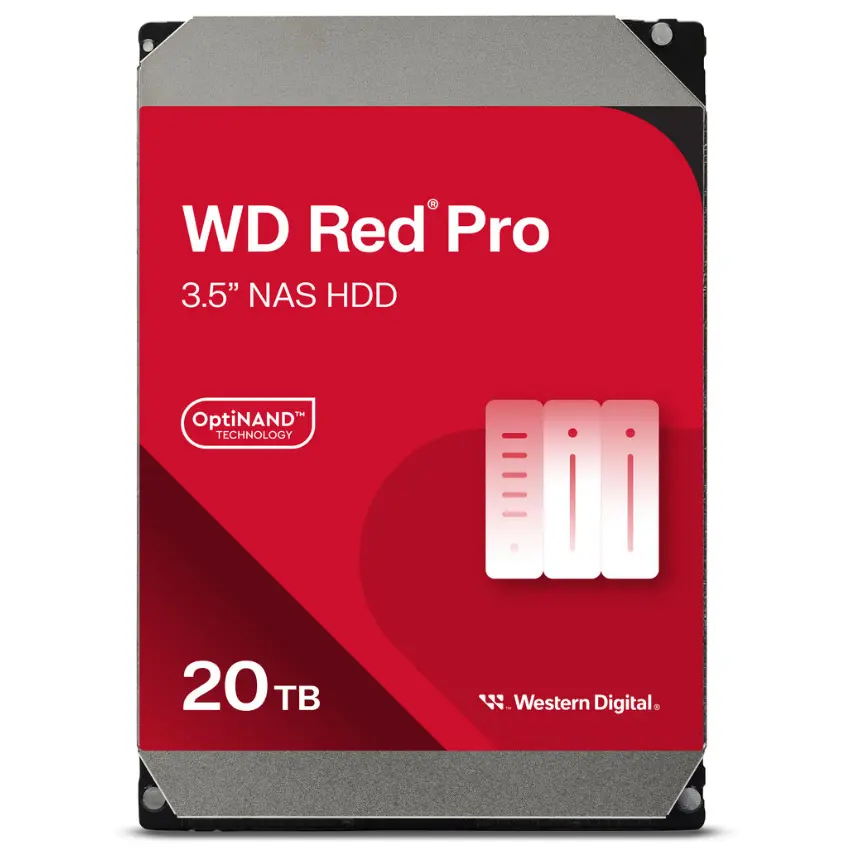 Disco Interno Western Digital Red Pro 20TB SATA3 7200rpm 512MB Cache 3.5", tecnología OptiNAND