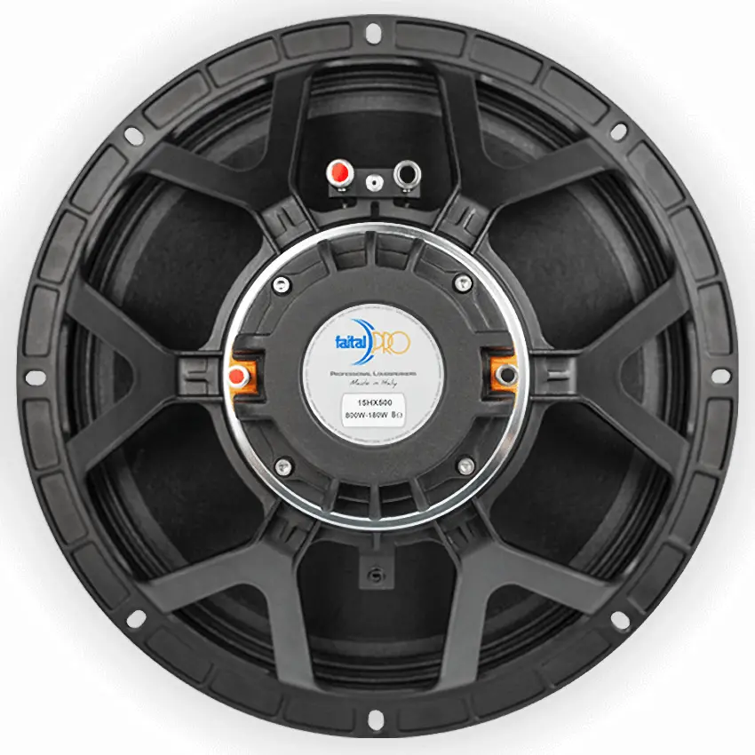 Parlante Coaxial FaitalPRO 15HX500, BF (Woofer de 15" - 400 W - 97 dB - 8 ohms), AF (90 W - 105 dB - 8 ohms)